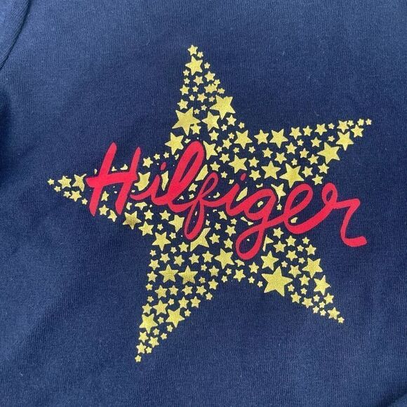 Tommy Hilfiger Toddler Girl’s Gold Star Long Sleeve Tee and Leggings Set 3T - Picture 4 of 15